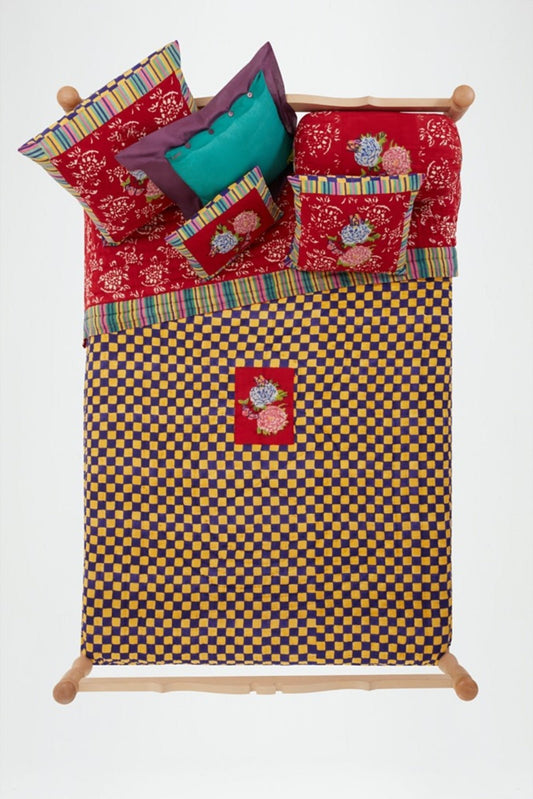 Kandem Queen Red - Reversible Quilt 220 x 270 | Lisa Corti - Bon Ton goods