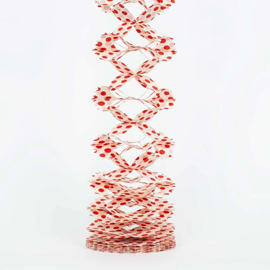 Kathmandu Garland, white/red | Christmas Ornament - Bon Ton goods