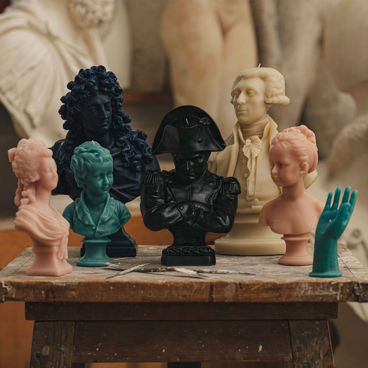 King Louis XIV of France Bust Navy | Trudon - Bon Ton goods