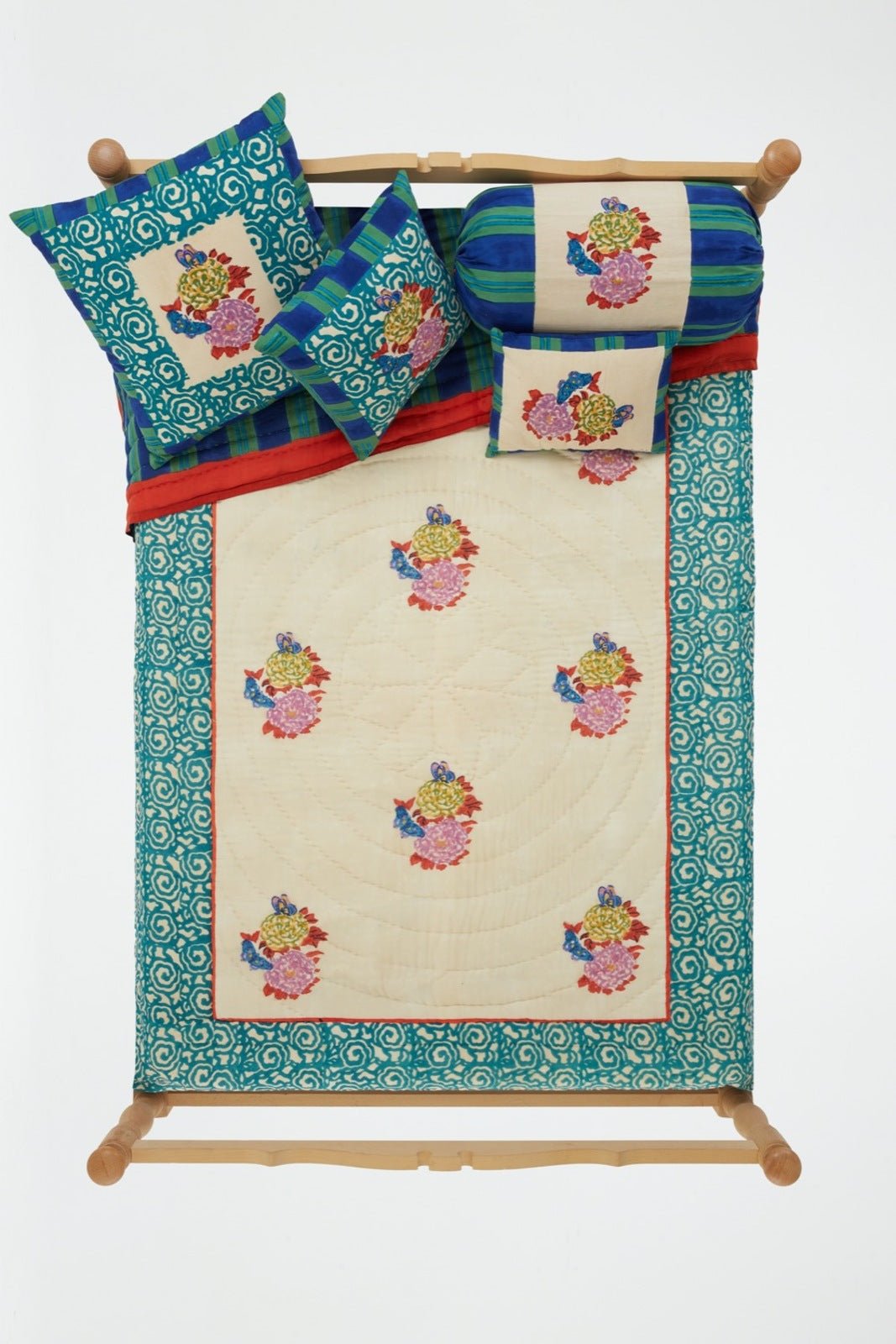 Knight Peacock Pillow - Bon Ton goods