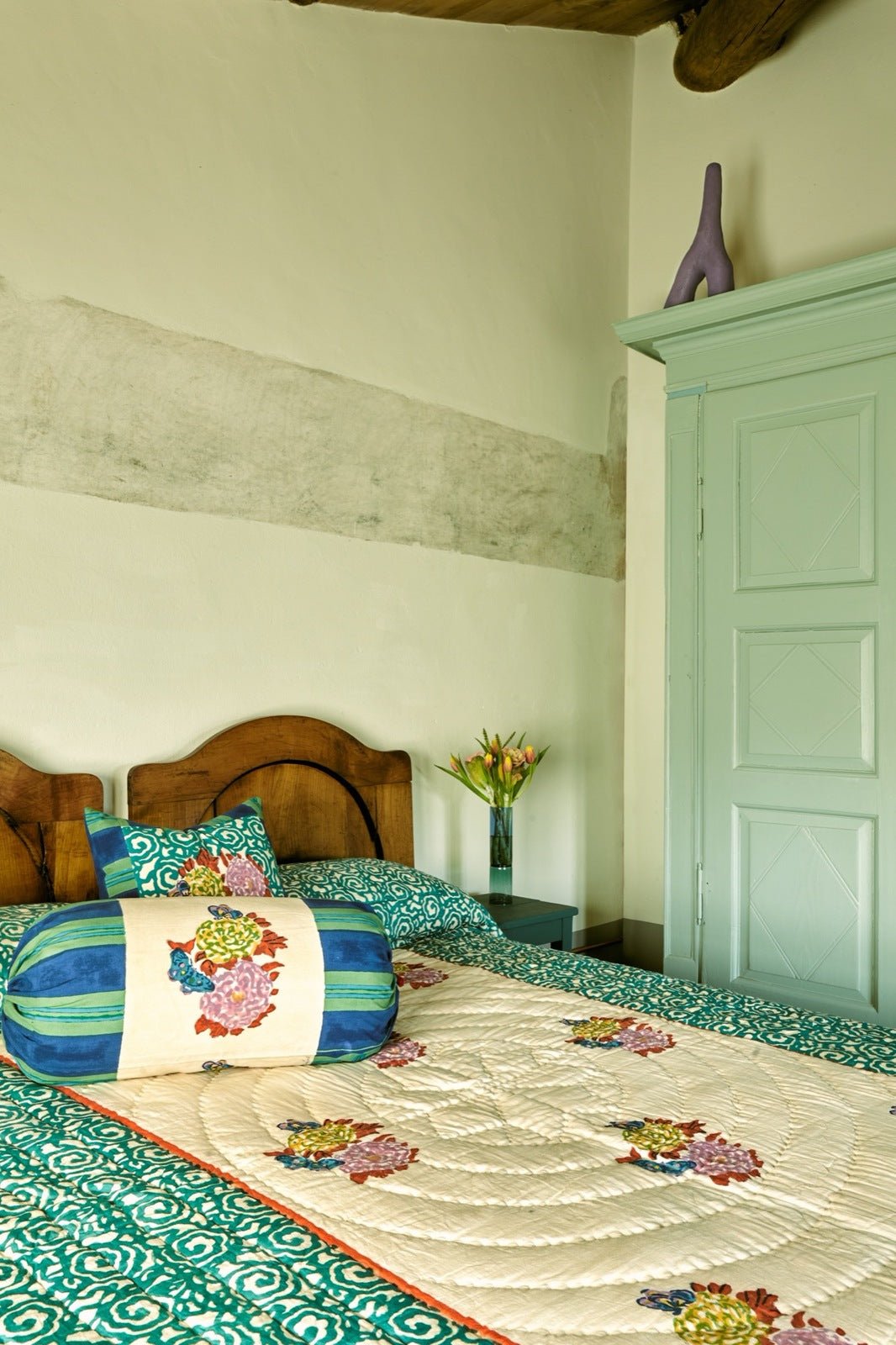 Knight Peacock Pillow - Bon Ton goods