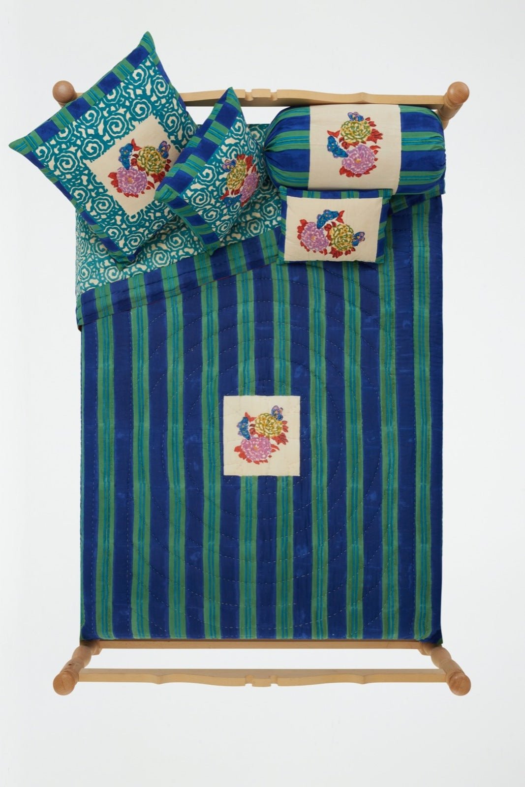 Knight Peacock Pillow - Bon Ton goods