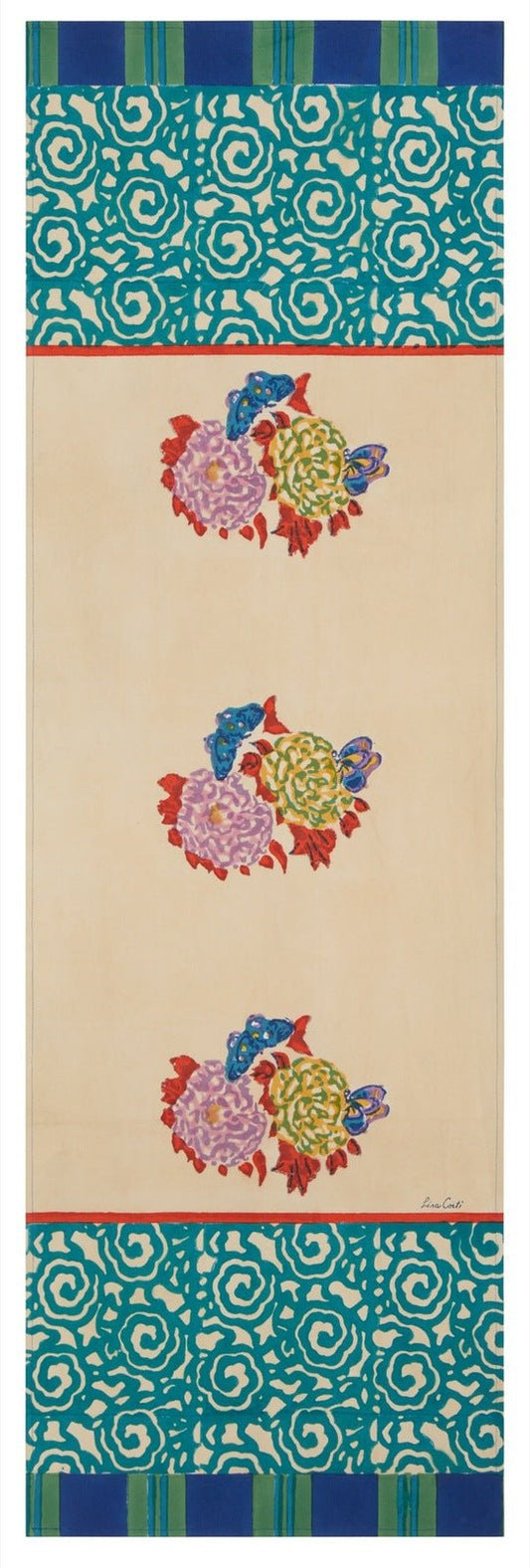 Knight Peacock - Table Runner Lisa Corti - Bon Ton goods