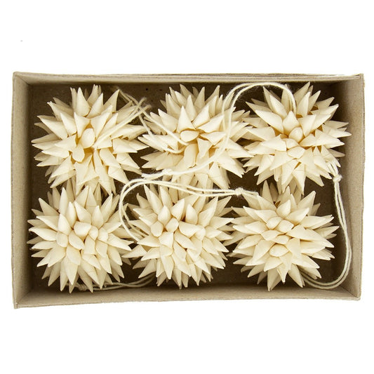 Kotte Mini, Natural, 6 pack | Christmas Ornament - Bon Ton goods