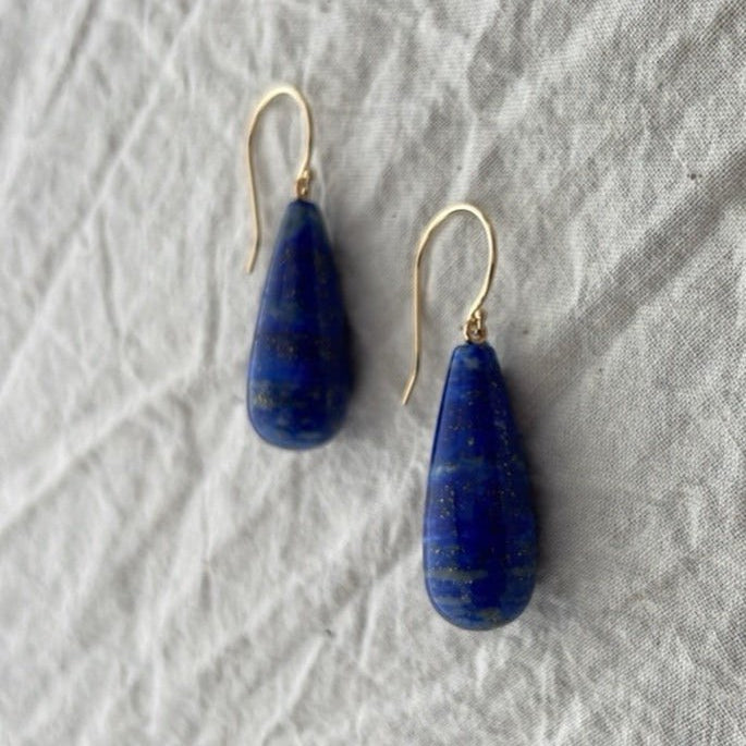 Lapis Lazuli Drop Earrings - Bon Ton goods