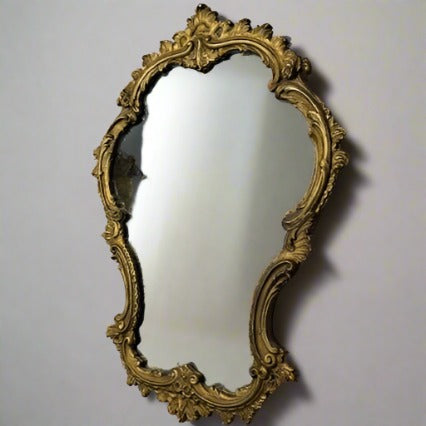 Large Antique "Louis XIV" Style Gold Mirror - Bon Ton goods