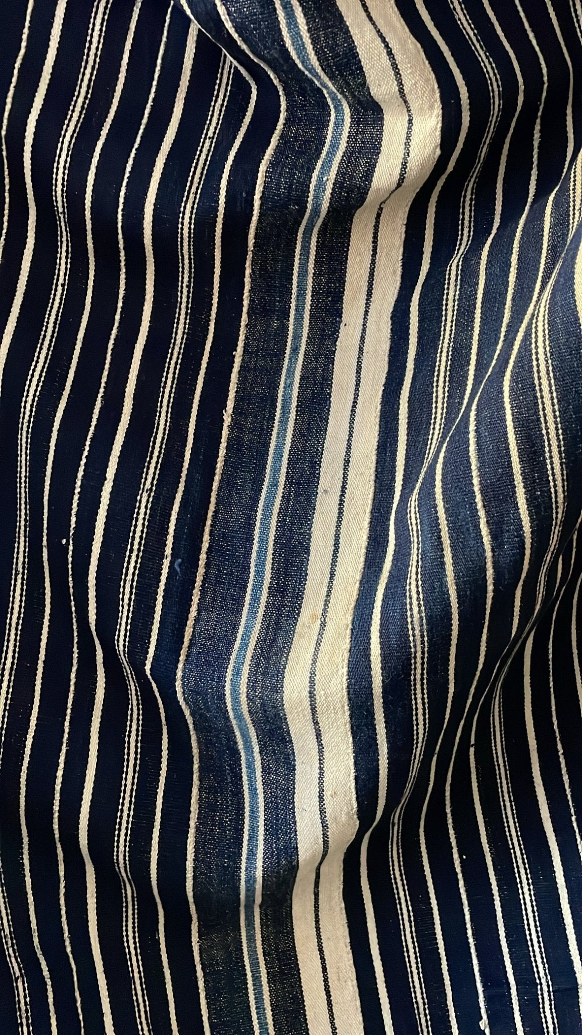 Large Antique Moroccan Indigo Textile - 1920's - Bon Ton goods