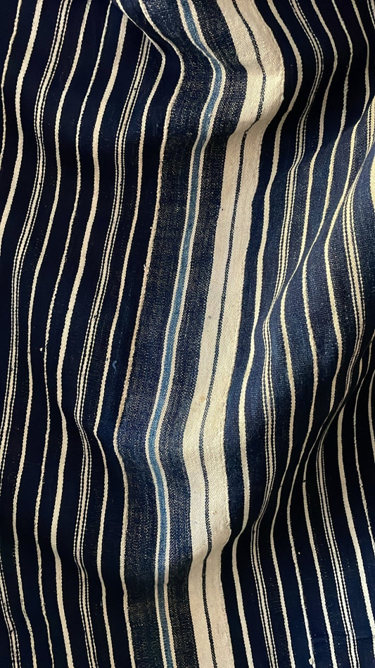 Large Antique Moroccan Indigo Textile - 1920's - Bon Ton goods