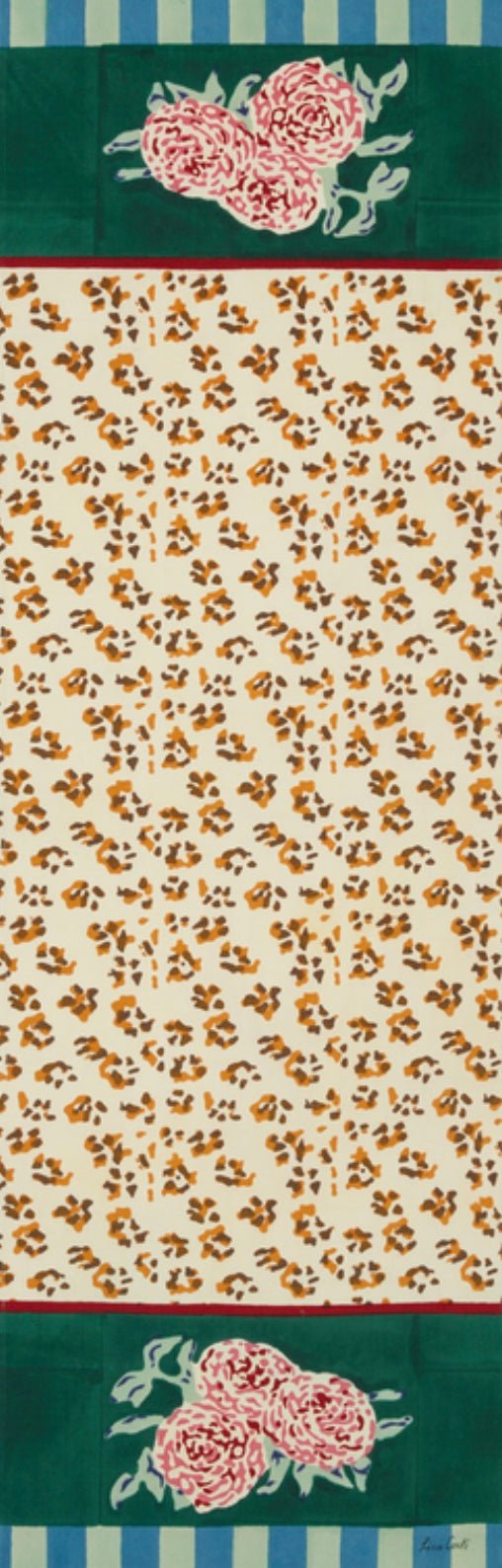 Leopard Stripes Green - Table Runner - Bon Ton goods