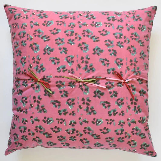 Leopard Stripes Sky - Pillow - Bon Ton goods