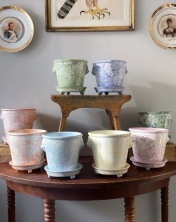 Lion Pot Marbleized Light Green - Large - Bon Ton goods