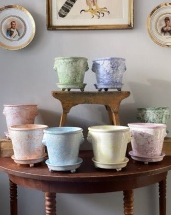 Lion Pot Marbleized Purple - Large - Bon Ton goods