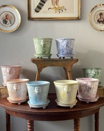 Lion Pot Marbleized Purple - Large - Bon Ton goods