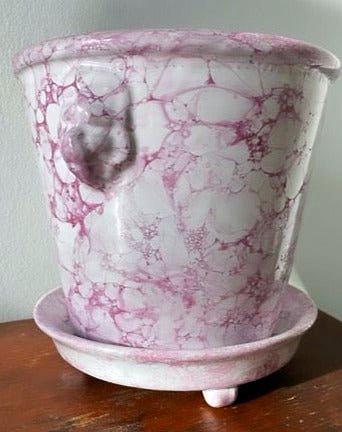 Lion Pot Marbleized Purple - Large - Bon Ton goods
