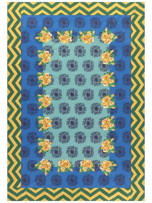 Planet Blue Celadon Tablecloth - 220X350 | Lisa Corti