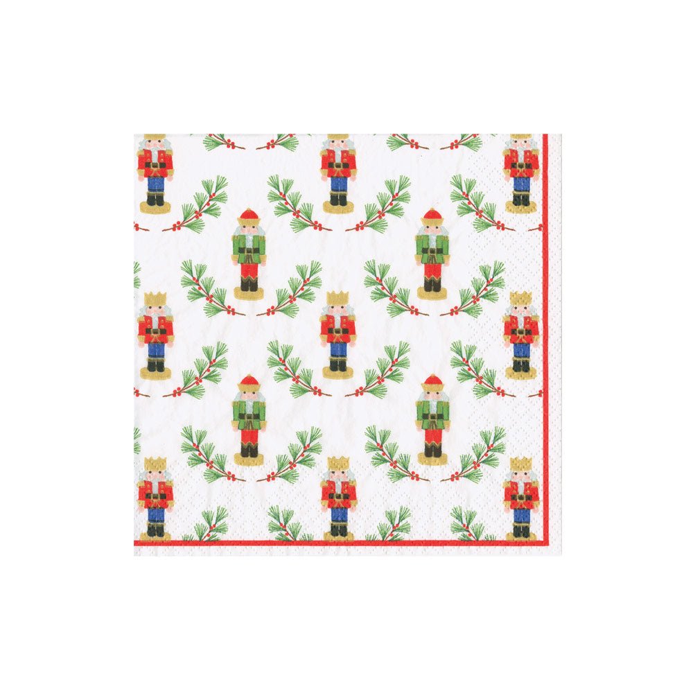 Little Nutcracker Cocktail Napkins | Caspari - Bon Ton goods