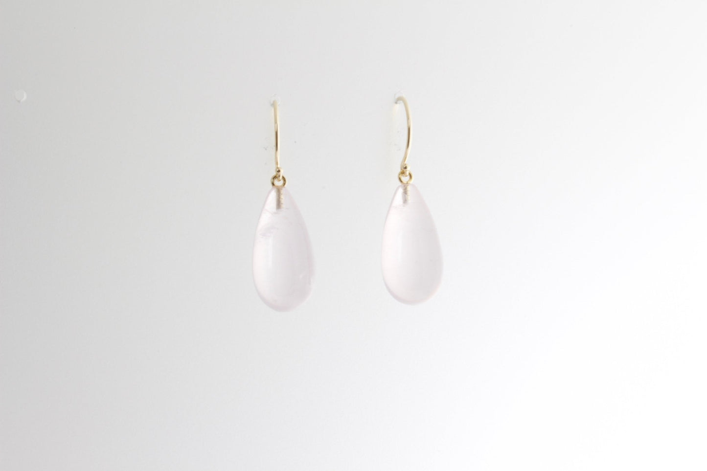 Madagascan Rose Quartz Drop Earrings - Bon Ton goods