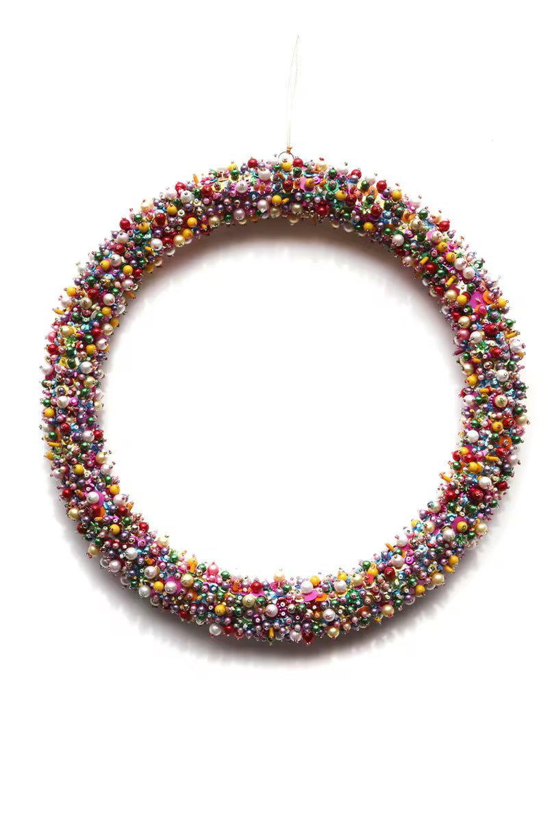 Magpie Large Beaded Wreath - Bon Ton goods