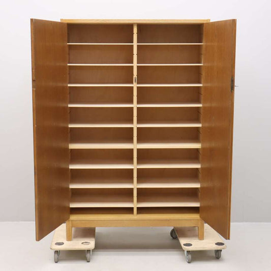 Mid-Century Oak Filing Cabinet - Bon Ton goods