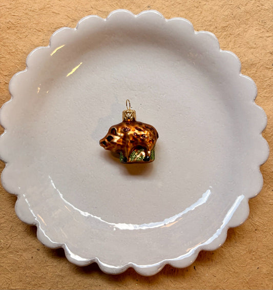 Mini Wild Boar Christmas Ornament - Bon Ton goods