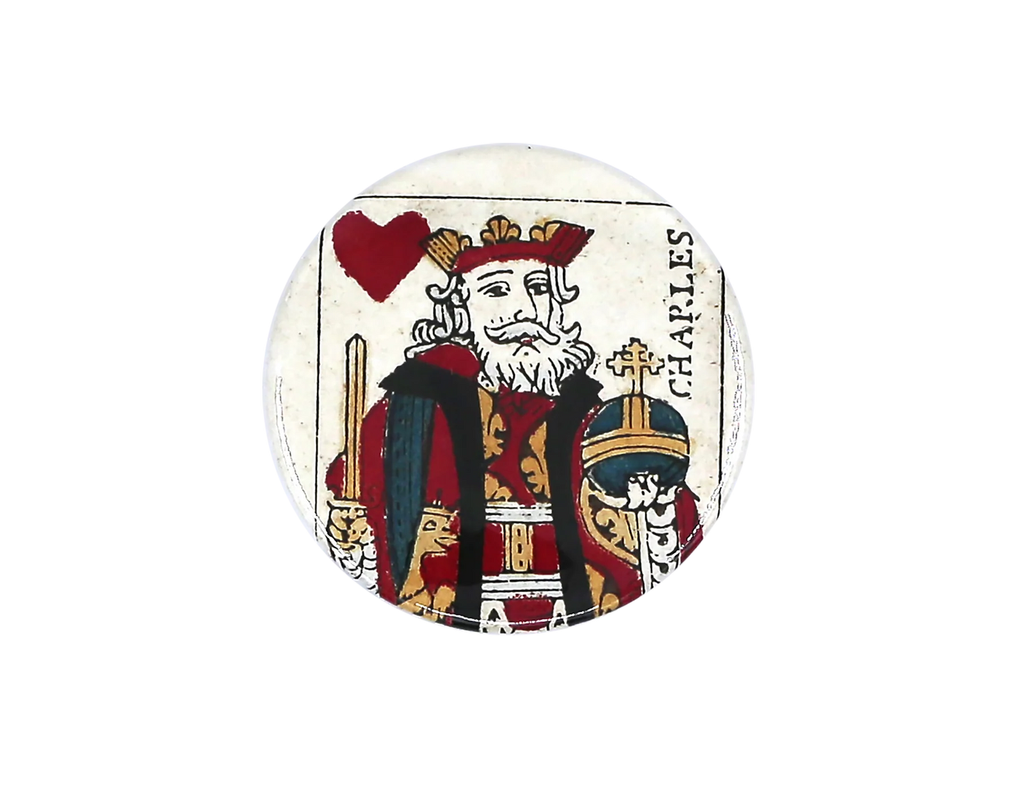 Roi de cœur Pocket Mirror | Antoinette Poisson