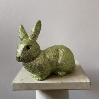 Moss Green Glitter Medium Bunny - Ino Schaller - Bon Ton goods