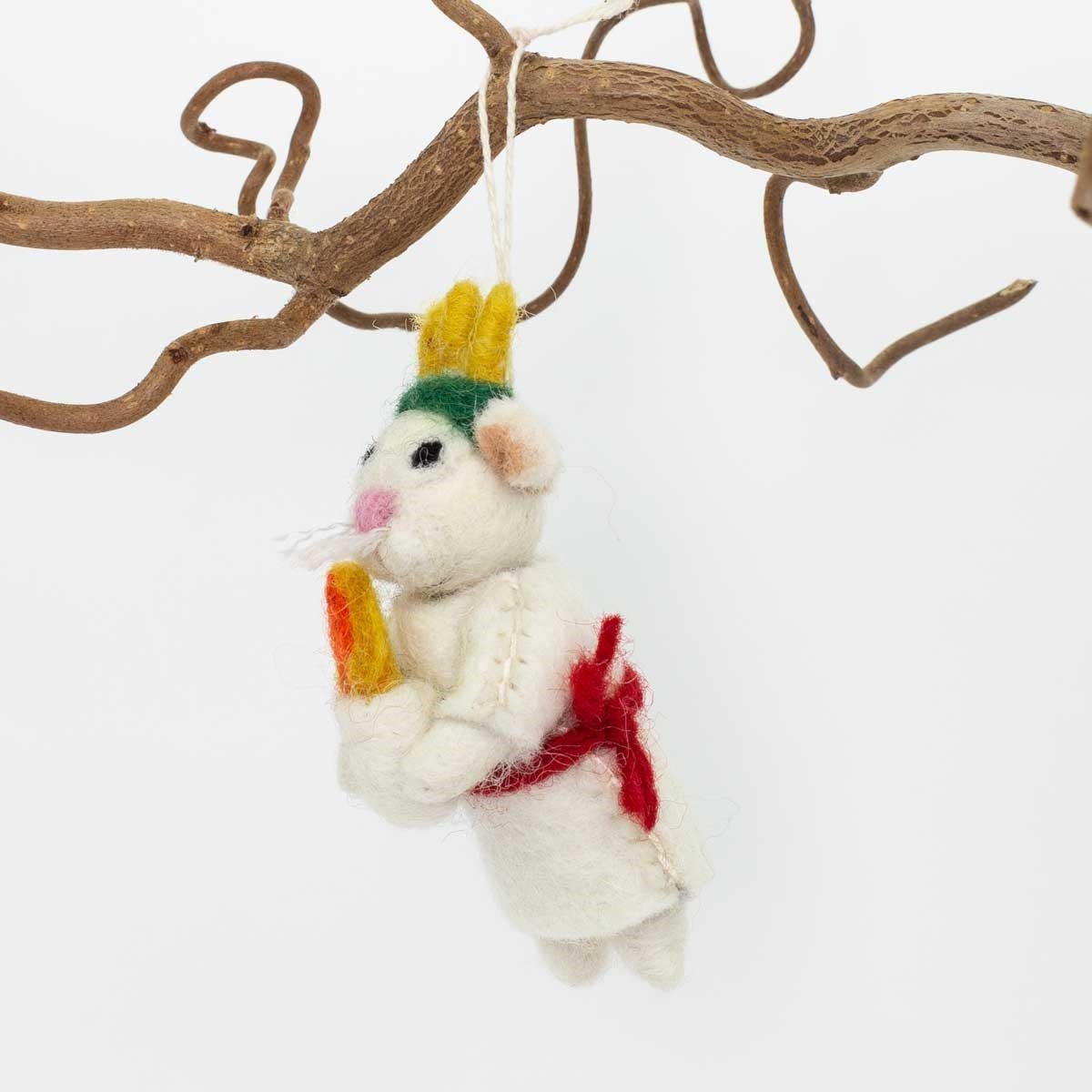 Mouse Swedish Lucia | Christmas Ornament - Bon Ton goods