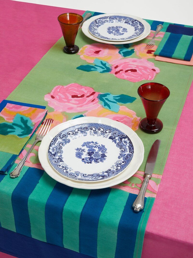 Nizam Acid Green - Table Runner | Lisa Corti - Bon Ton goods