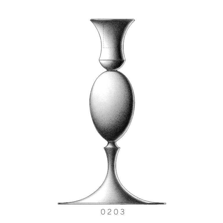 No. 205 E.R. Butler Biedermeier Oxidized Candlestick - Bon Ton goods
