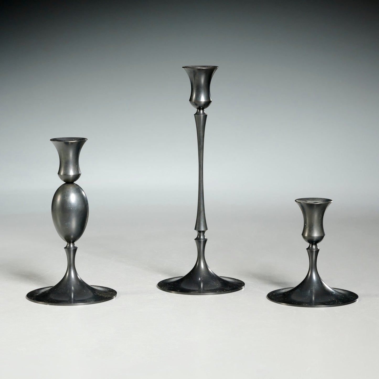 No. 206 E.R. Butler Biedermeier Oxidized Candlestick - Bon Ton goods