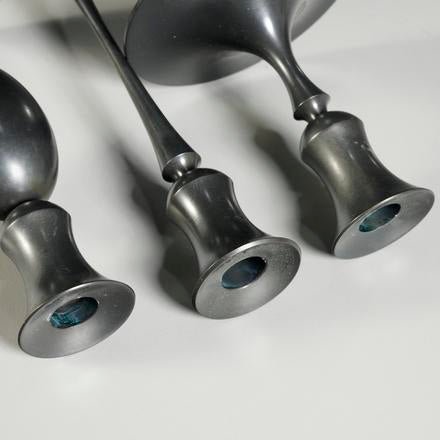 No. 206 E.R. Butler Biedermeier Oxidized Candlestick - Bon Ton goods