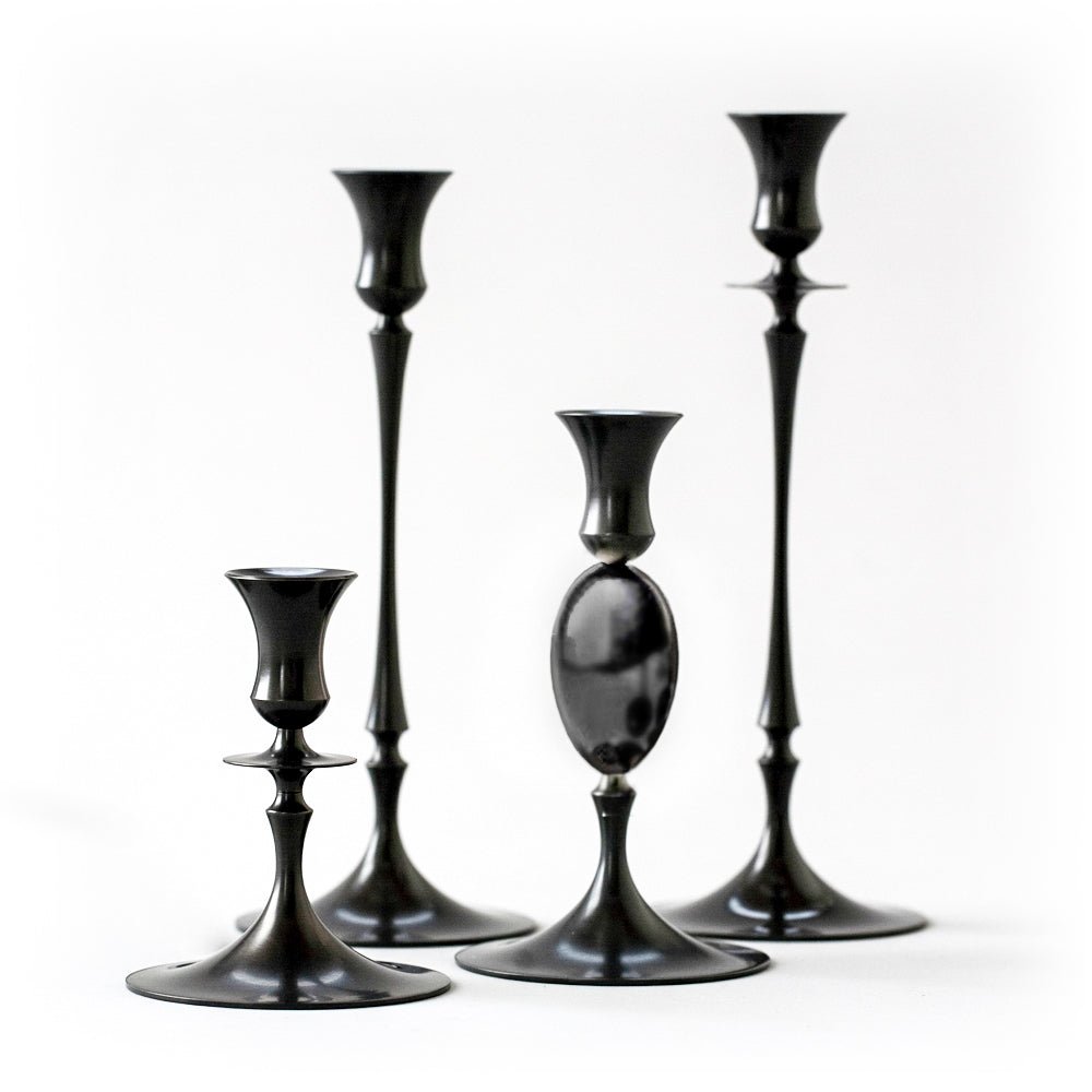 No. 206 E.R. Butler Biedermeier Oxidized Candlestick - Bon Ton goods
