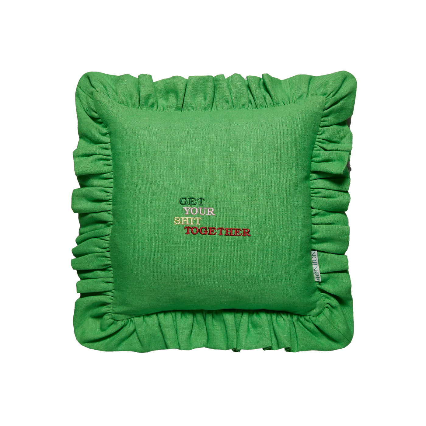 Diana Frill Cushion (Happy Green) - NojiNoji