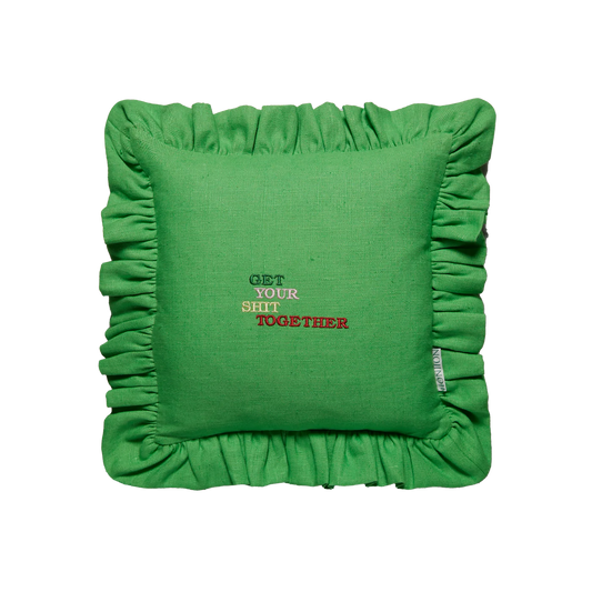 Diana Frill Cushion (Happy Green) - NojiNoji