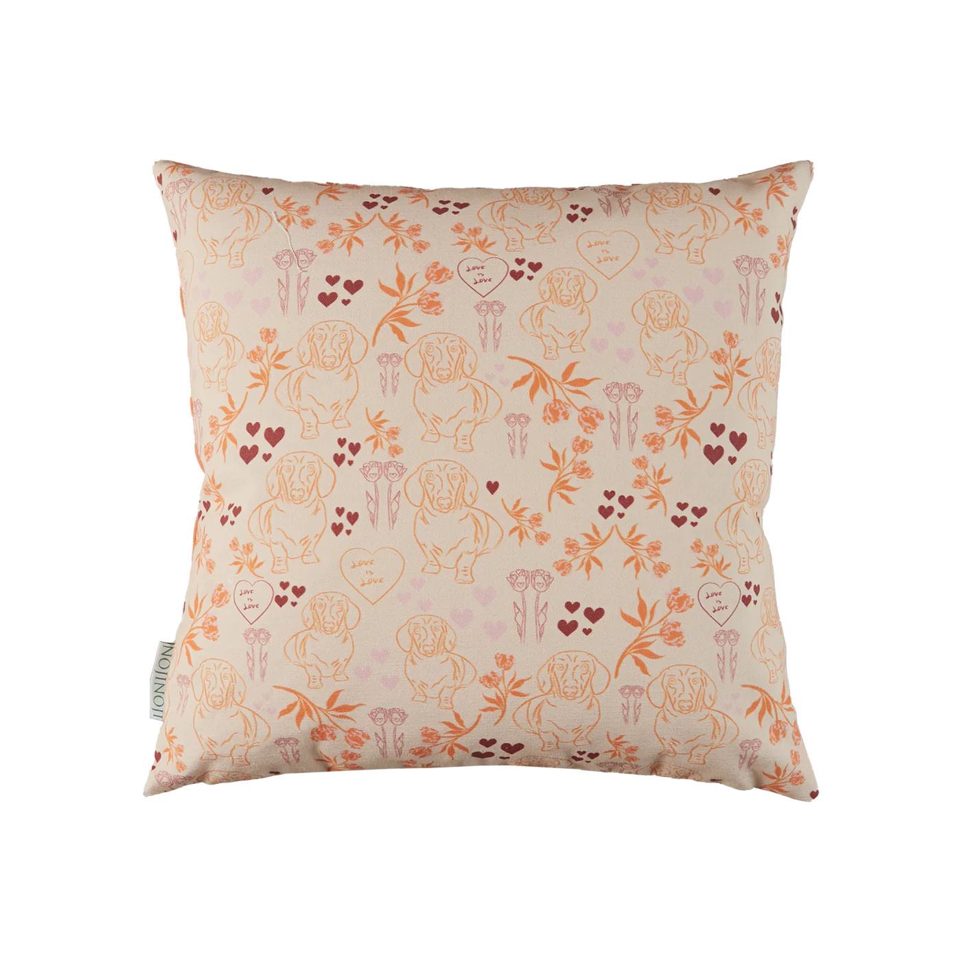 Mix Lauren Cushion (Nude/Orange)
