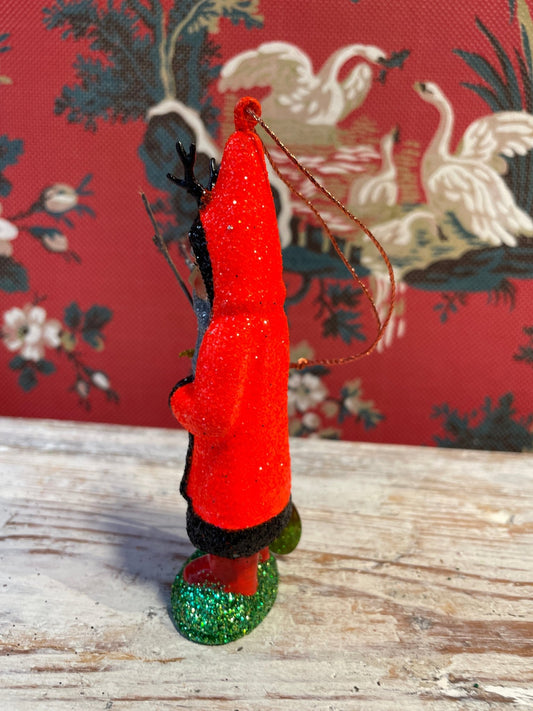 Orange Krampus Ornament | Ino Schaller - Bon Ton goods