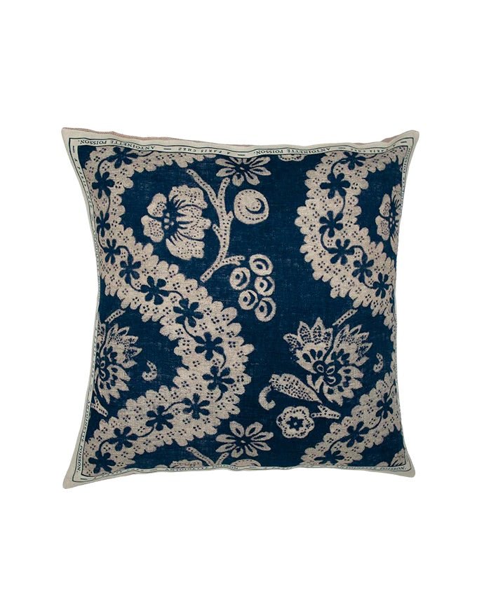 "Oratorio" Small Cushion | Antoinette Poisson Linen Cushion – Domino Paper Design - Bon Ton goods