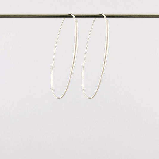 Oval Hoops White Gold | Ted Muehling - Bon Ton goods