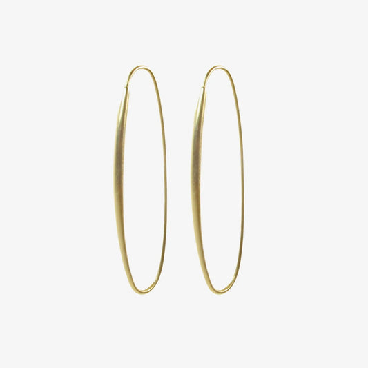 Oval Hoops Yellow Gold - Bon Ton goods