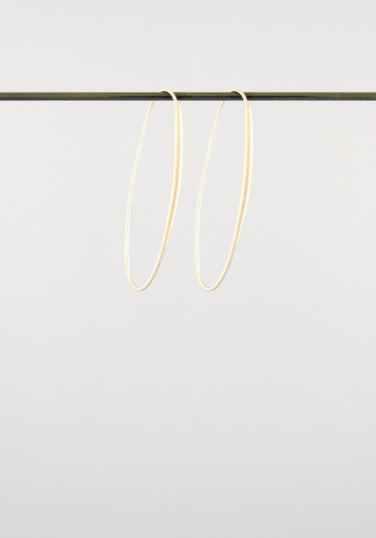 Oval Hoops Yellow Gold - Bon Ton goods
