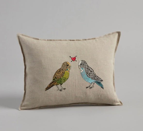Parakeet Love Pillow - Bon Ton goods