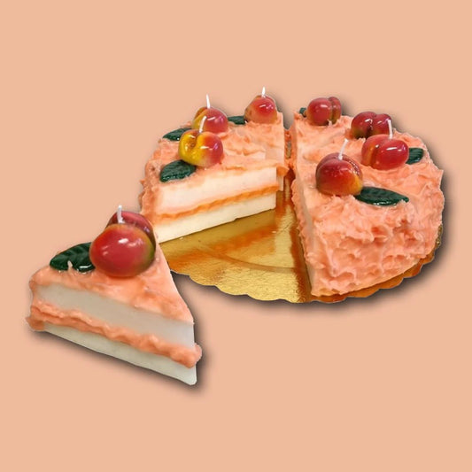 Peach Slice - Cake Slice - Wax Cake | Cereria Introna - Bon Ton goods