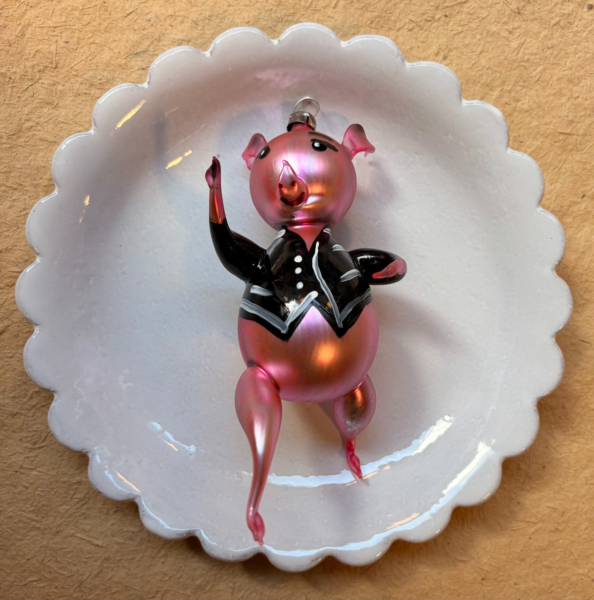 Pig Christmas Ornament by Nostalgie Christbaumschmuck