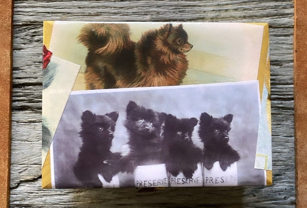 POMANORIAN DECOUPAGE BOX #1 - Medium - Bon Ton goods