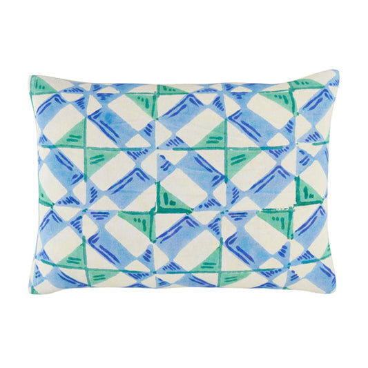 Positano Red Tiles Cushion | Lisa Corti - Bon Ton goods