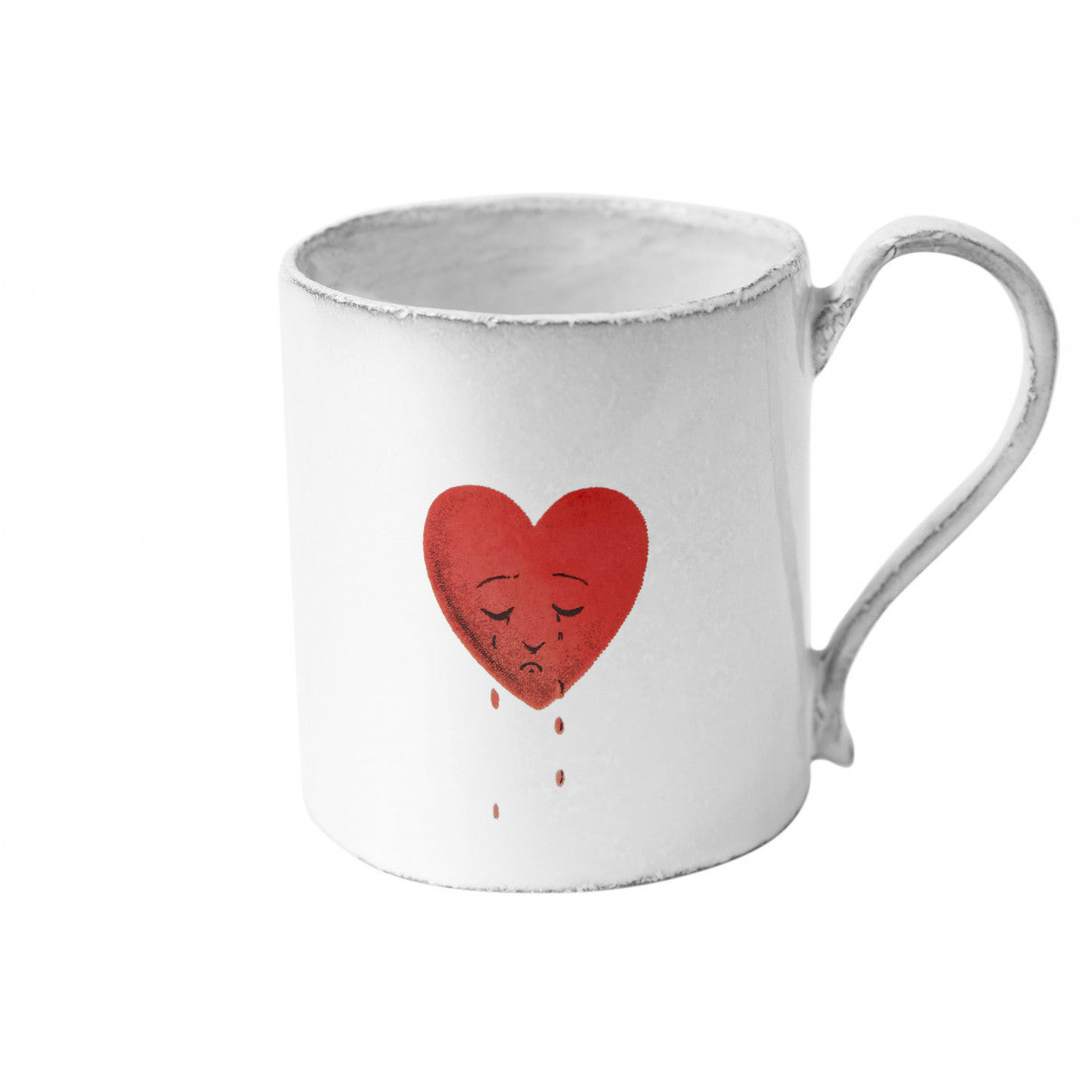 Crying Heart Mug, John Derian, set of 3 by Astier de Villatte