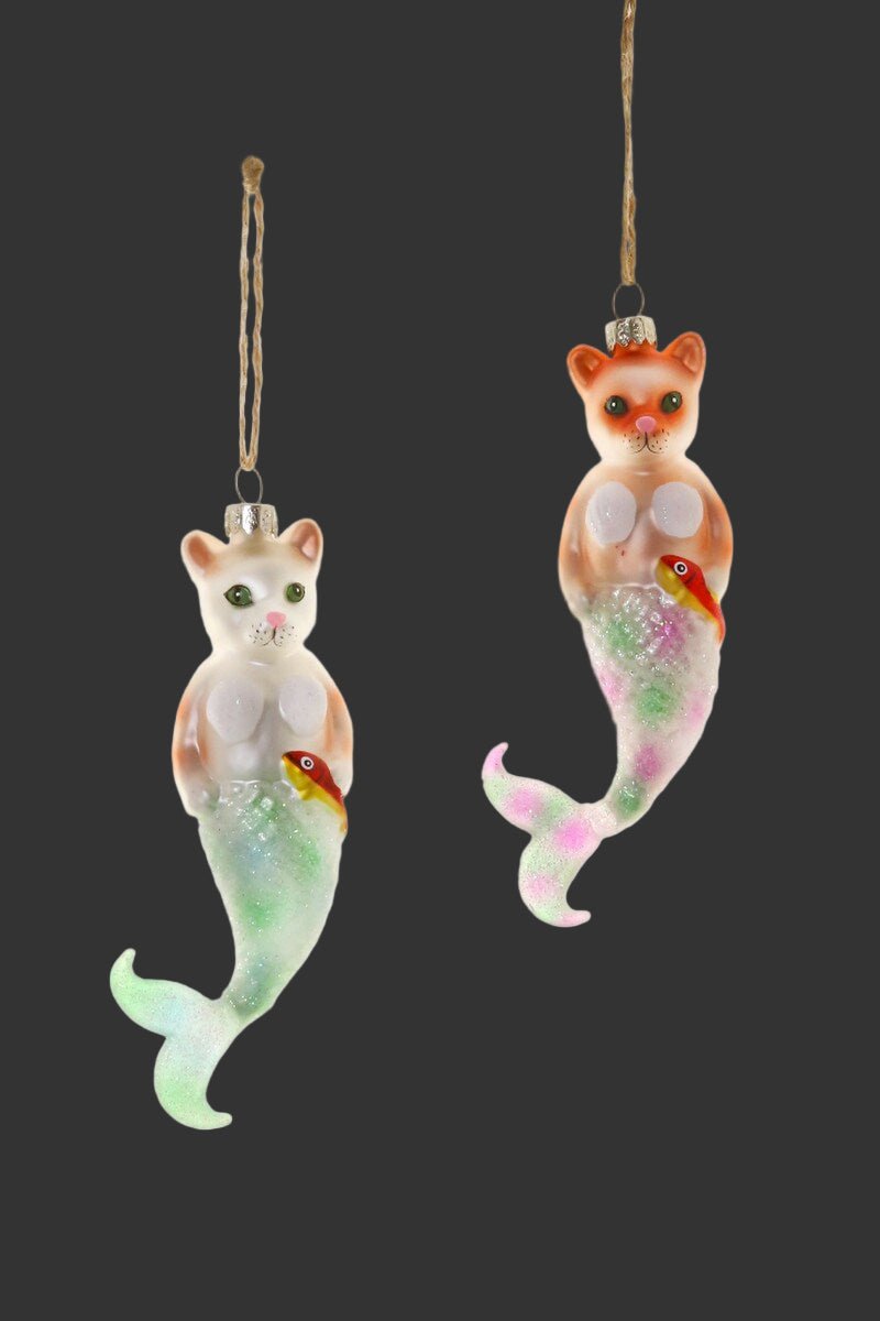Purrmaid Glass | Christmas Ornament - Bon Ton goods