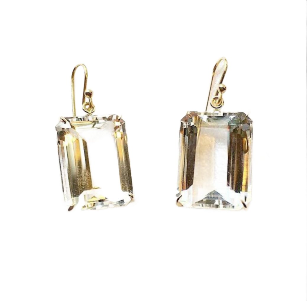 Rock Crystal Earrings - Bon Ton goods