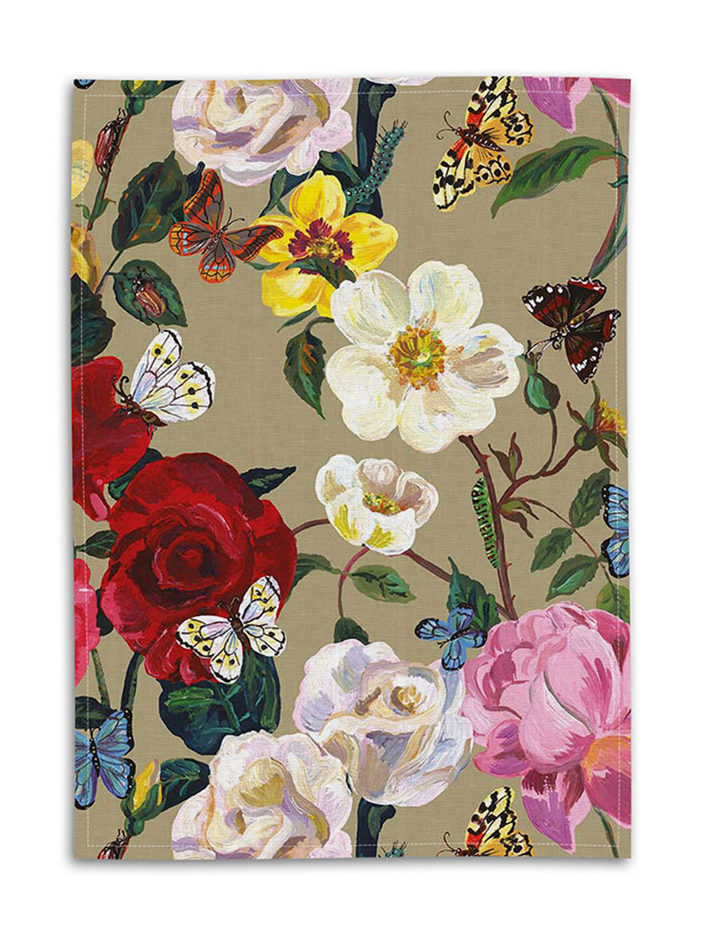 Roses Linen Tea Towel by Nathalie Lete