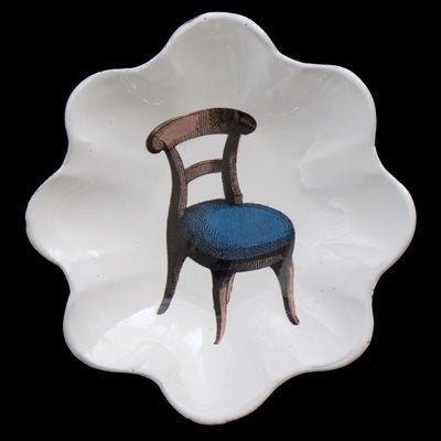 Round Chair Platter, John Derian | Astier de Villatte: Exclusive Pre-Order Item - Bon Ton goods